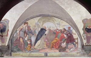 St. Anthony Driving Out the Gamblers by Fabrizio Boschi